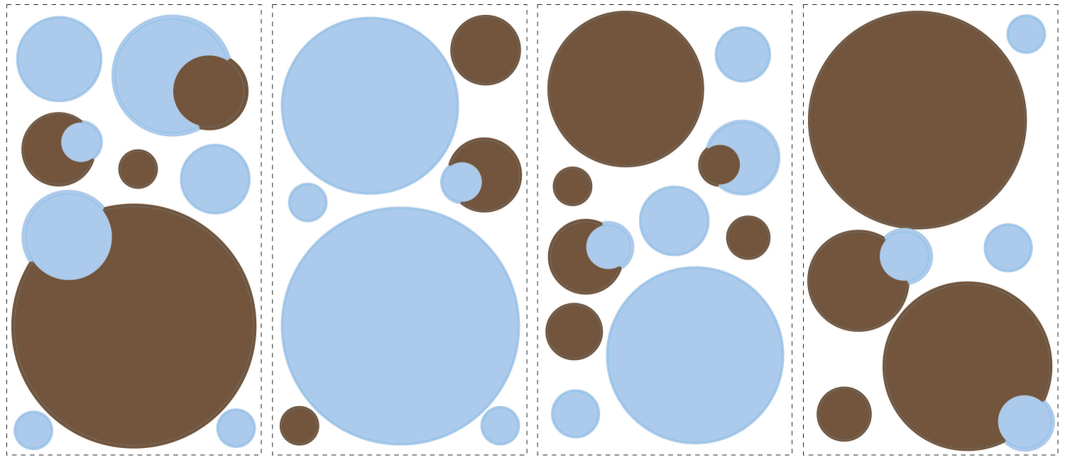Stickere decorative JUST DOTS – albastre / maro | 4 colite de 25,4 cm x 45,7 cm ka-international.ro