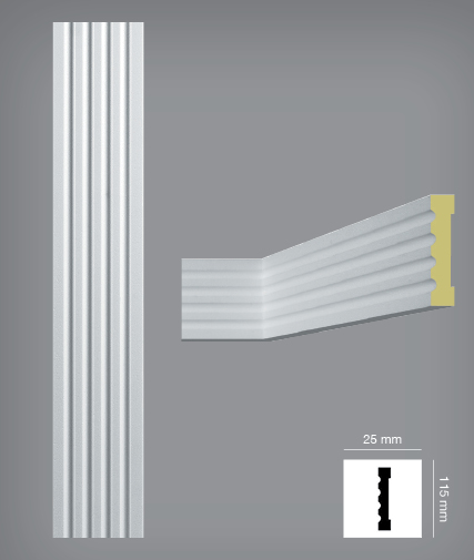 Trunchi pilastru – ingust 115 x 25 mm | EL01TP Bovelacci