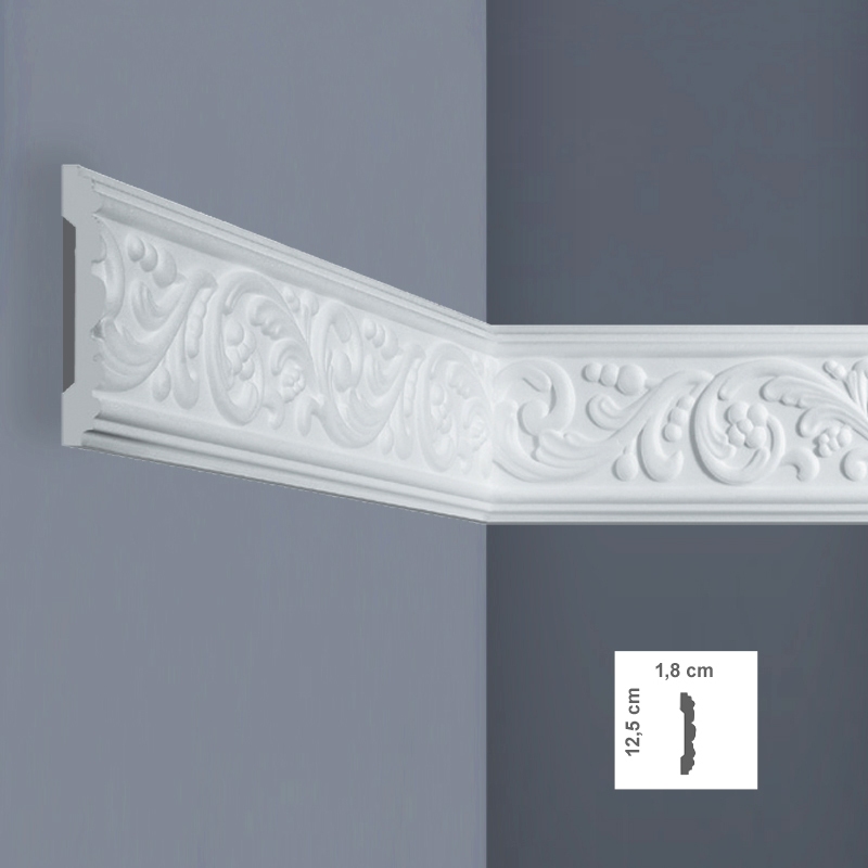 Bagheta decorativa 125 x 18 mm – 1.25 cm | EW4L Bovelacci