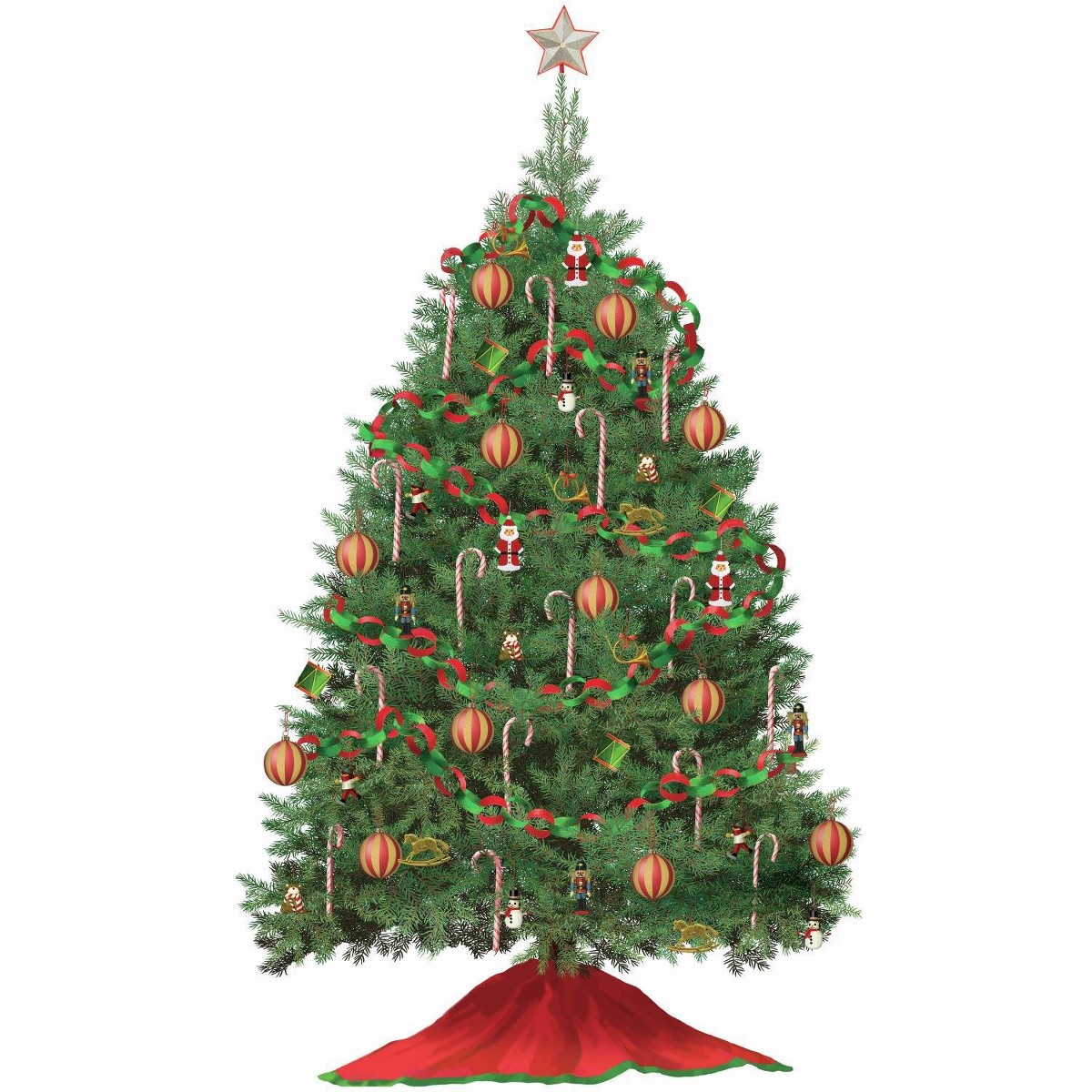 Sticker gigant Build a Christmas Tree | 2 colite de 101,6 cm x 45,7 cm ka-international.ro