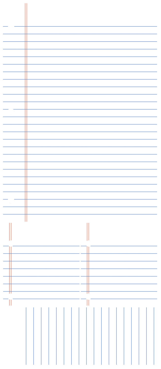 Tabla de scris LINED NOTEBOOK | 1 colita de 45,7 cm x 101,6 cm ka-international.ro
